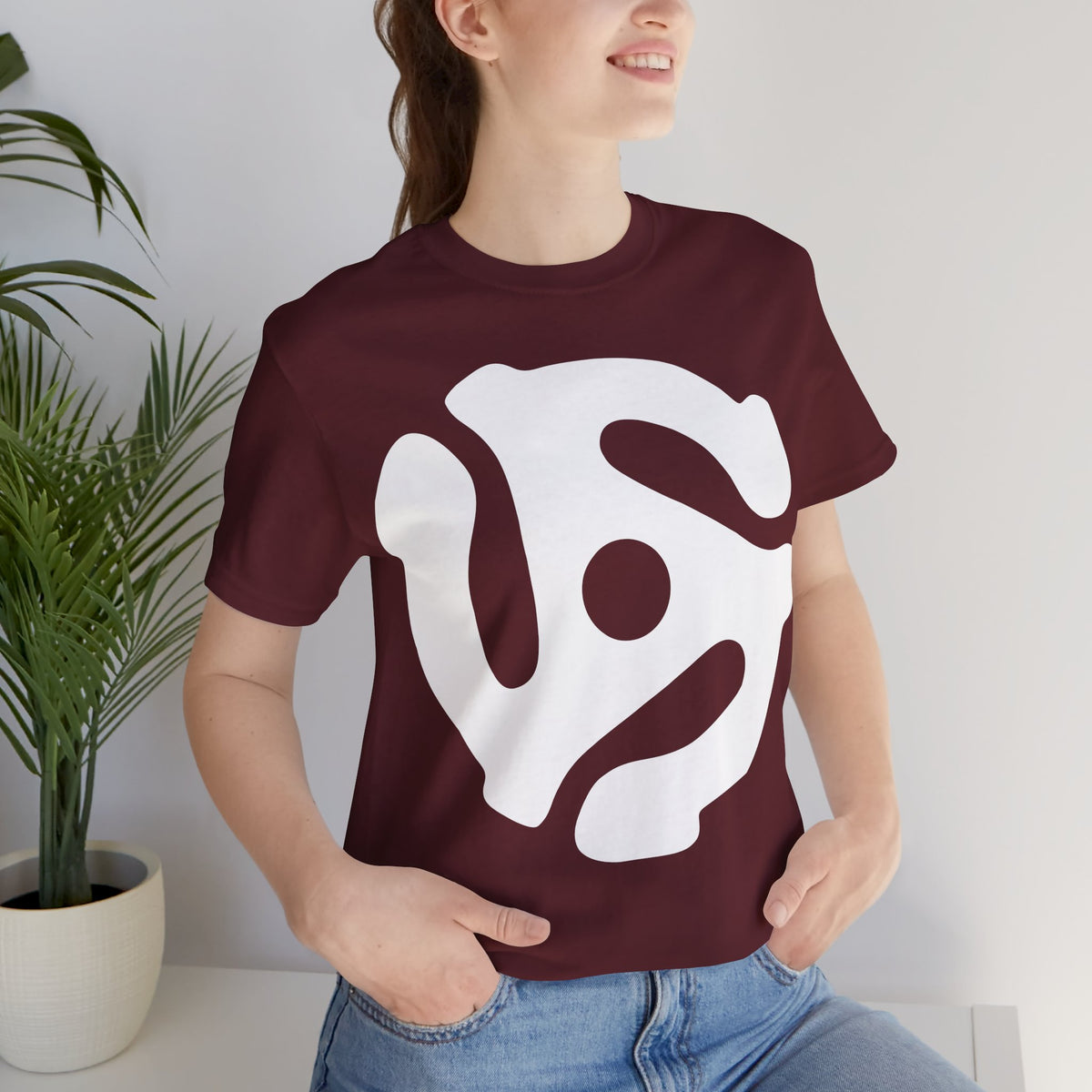 45rpm Record Adapter Large White