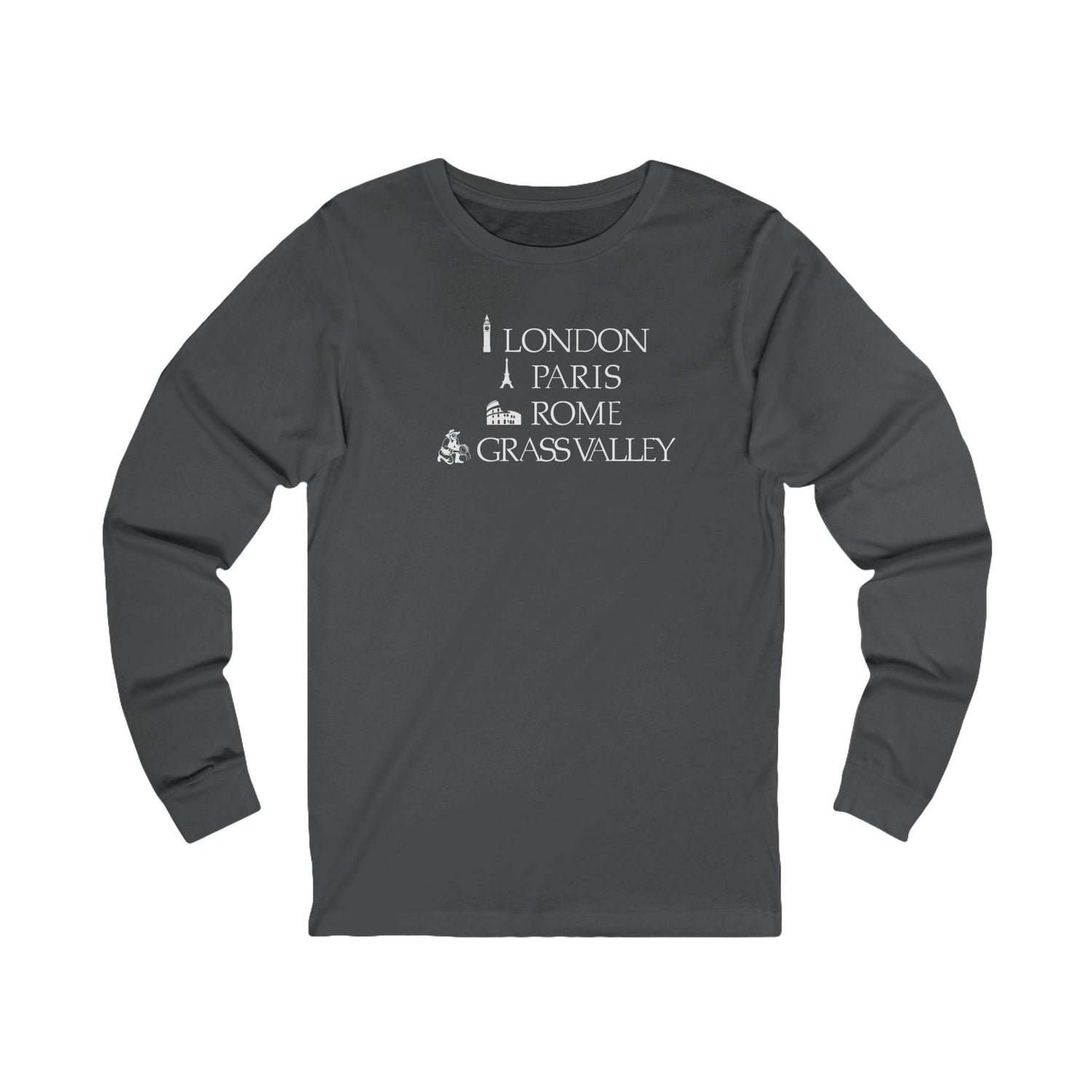 London Paris Rome Grass Valley Long Sleeve Tee