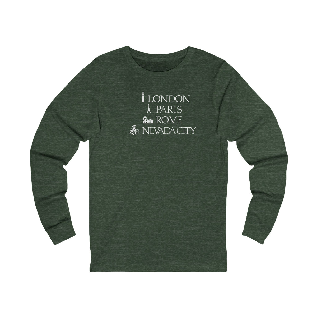 London Paris Rome Nevada City Long Sleeve Tee