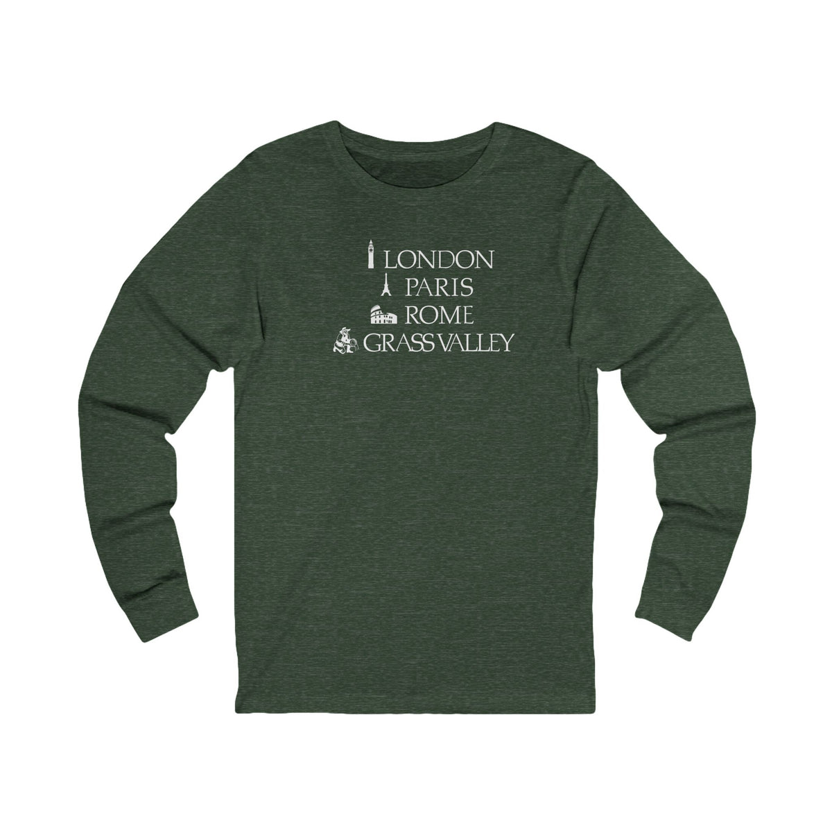 London Paris Rome Grass Valley Long Sleeve Tee