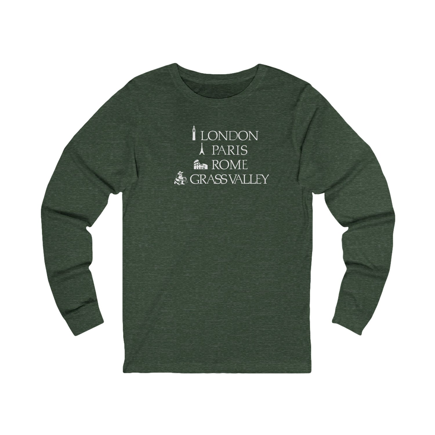 London Paris Rome Grass Valley Long Sleeve Tee