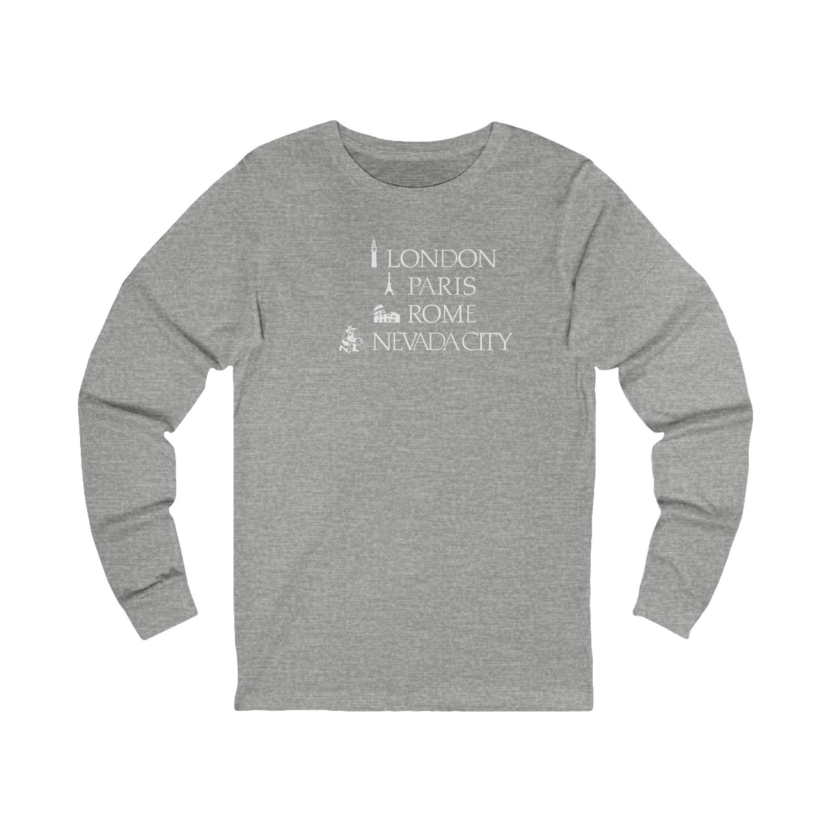 London Paris Rome Nevada City Long Sleeve Tee