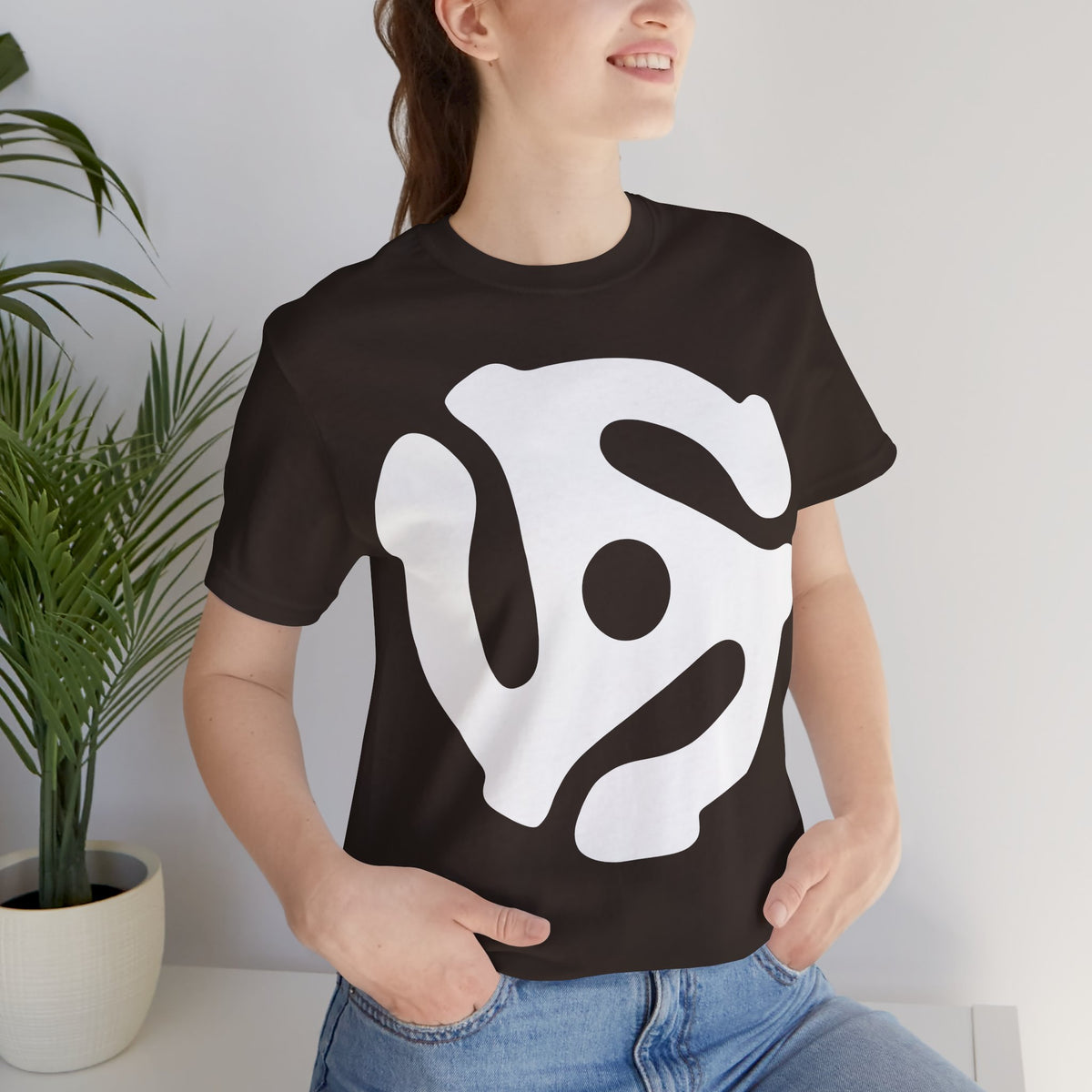 45rpm Record Adapter Large White