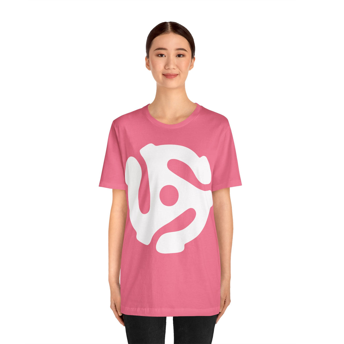 45rpm Record Adapter Large White