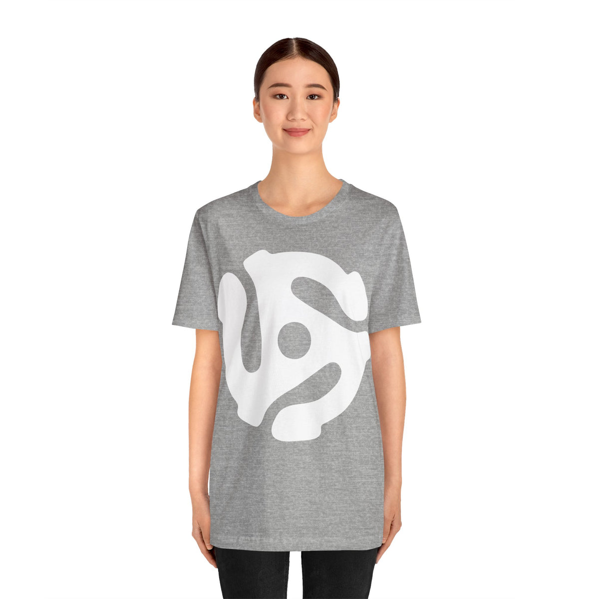 45rpm Record Adapter Large White