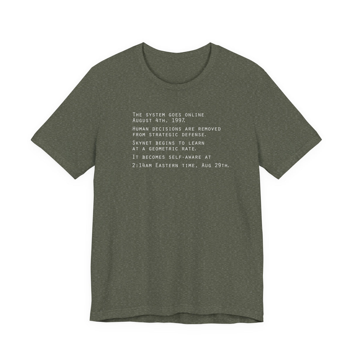 The system goes online Aug. 4, 1997 (Skynet)