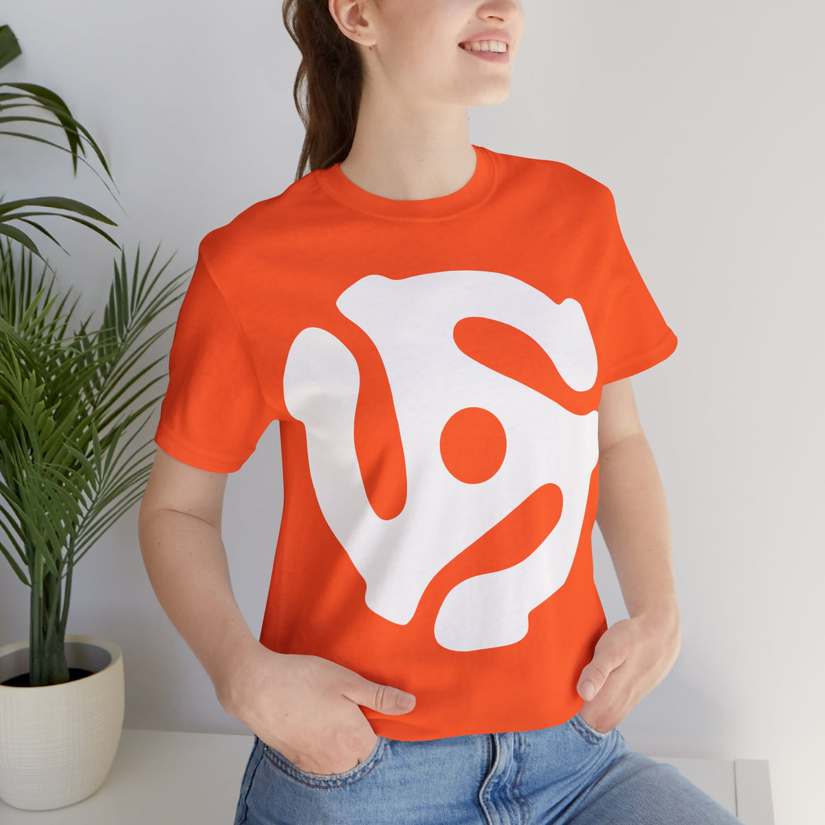 45rpm Record Adapter Large White