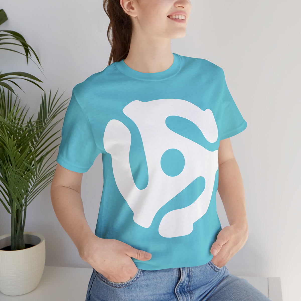 45rpm Record Adapter Large White