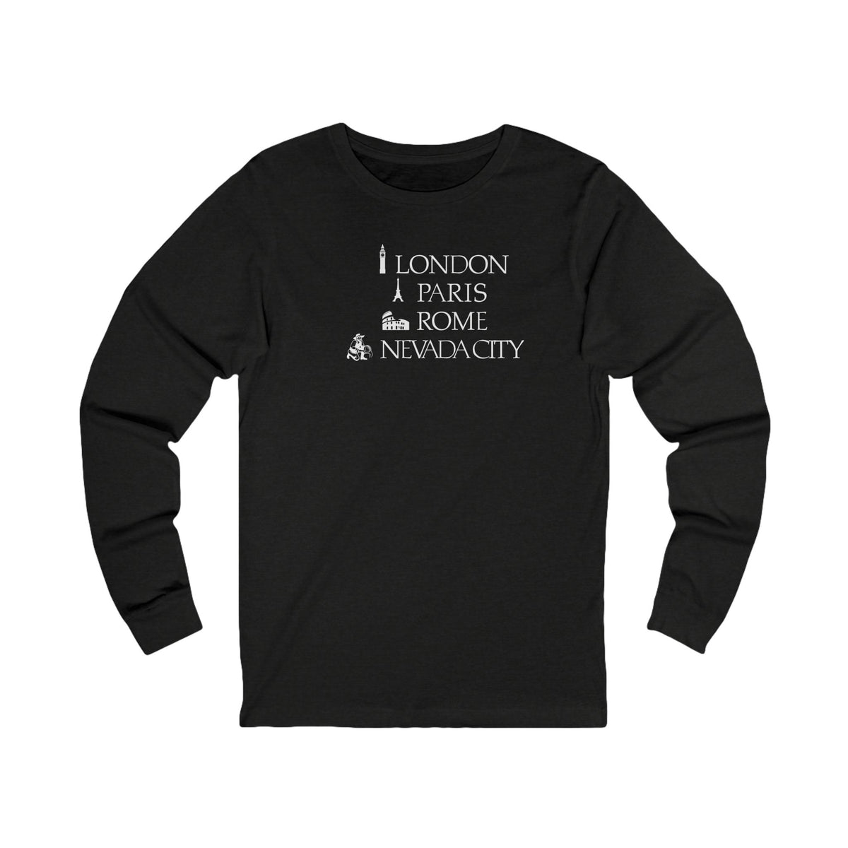 London Paris Rome Nevada City Long Sleeve Tee