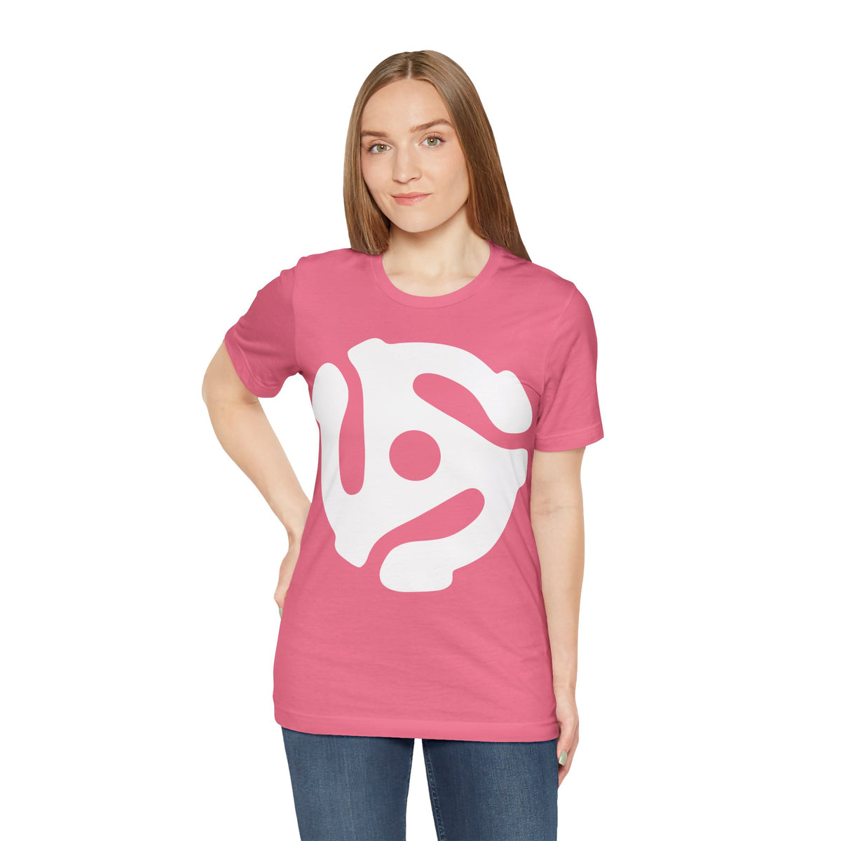 45rpm Record Adapter Large White