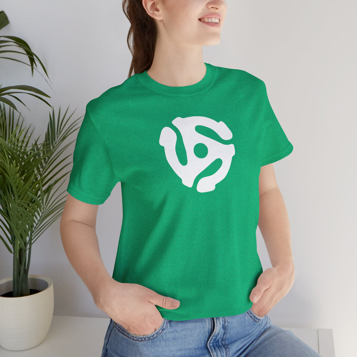 45rpm Record Adapter Medium White