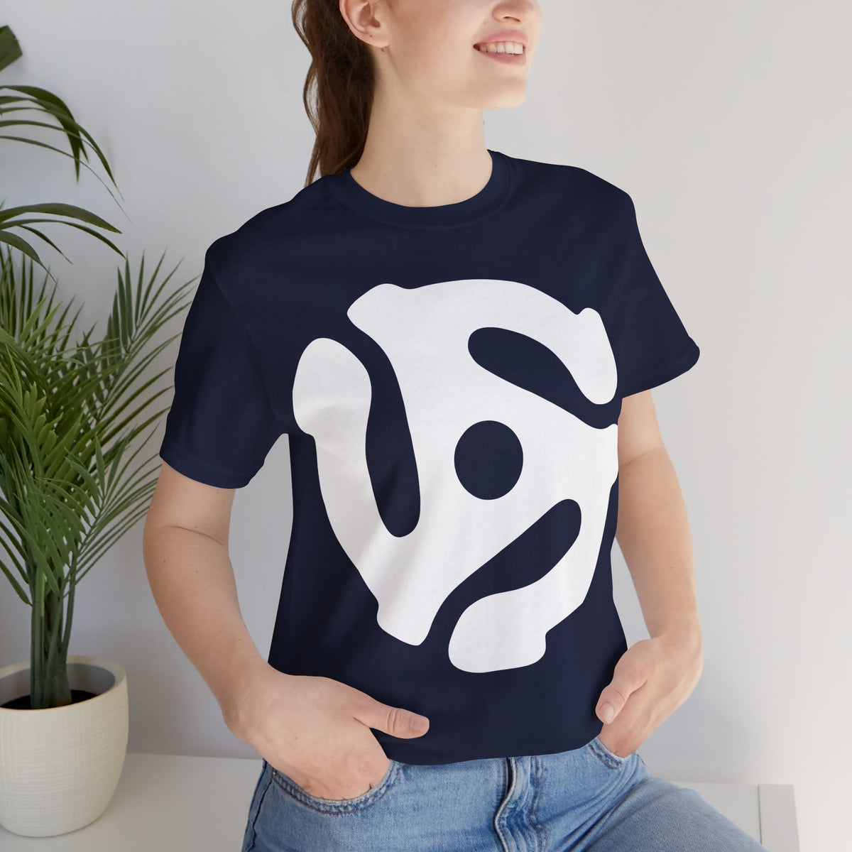 45rpm Record Adapter Large White