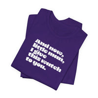 And now little man I give this watch to you