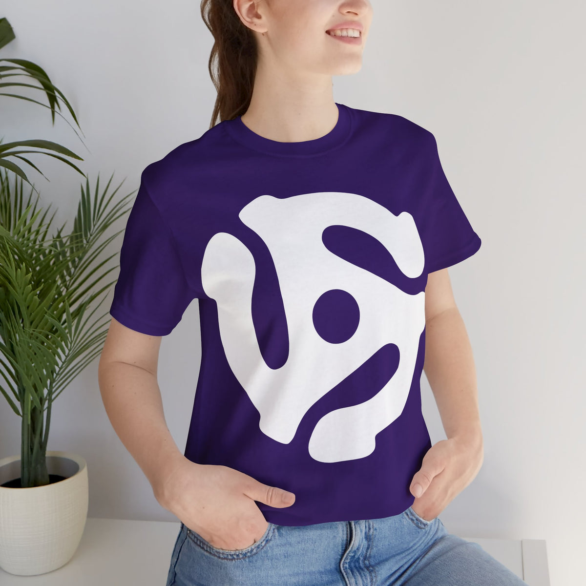 45rpm Record Adapter Large White