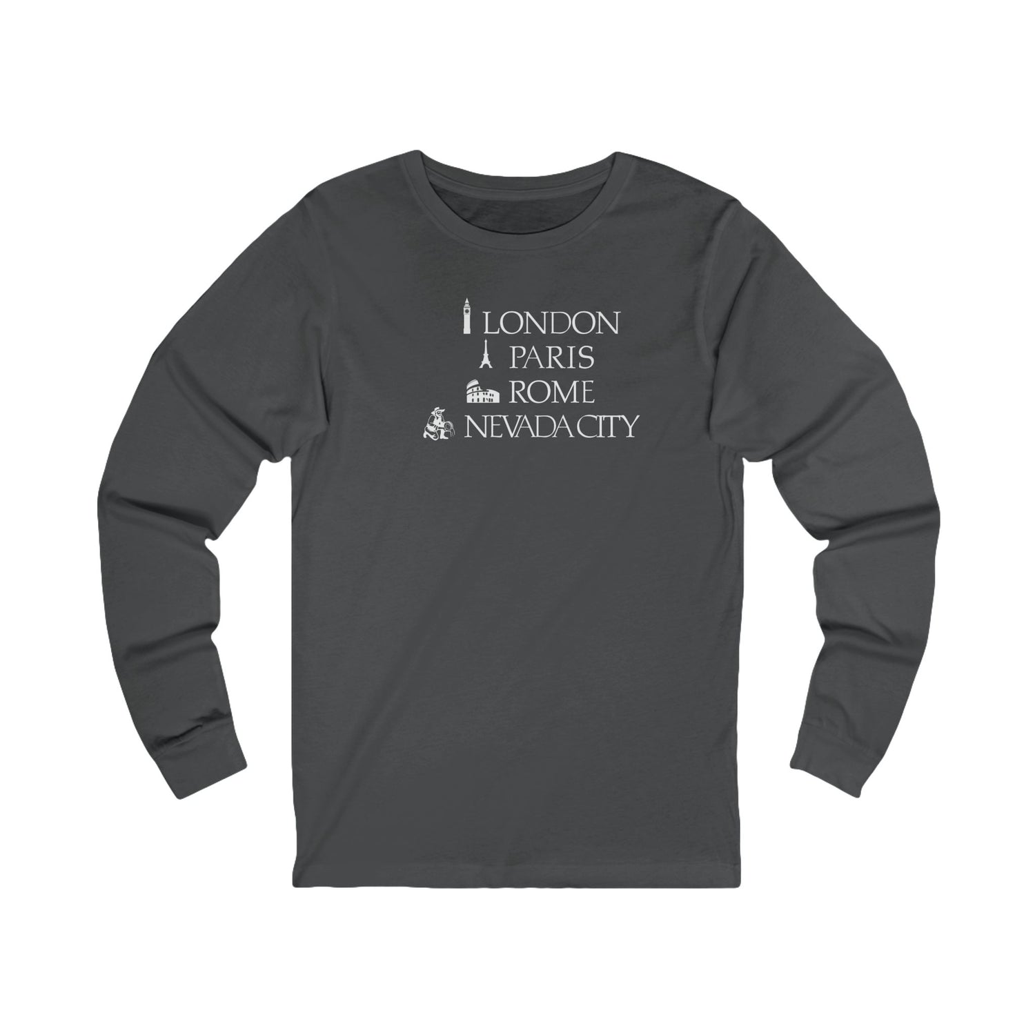 London Paris Rome Nevada City Long Sleeve Tee