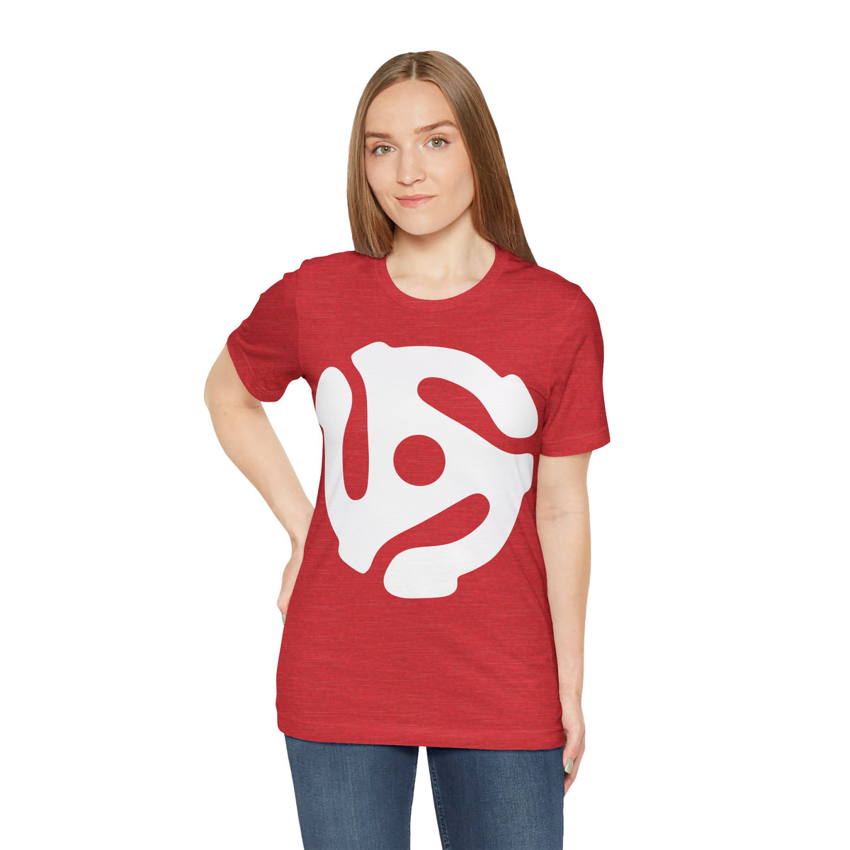 45rpm Record Adapter Large White