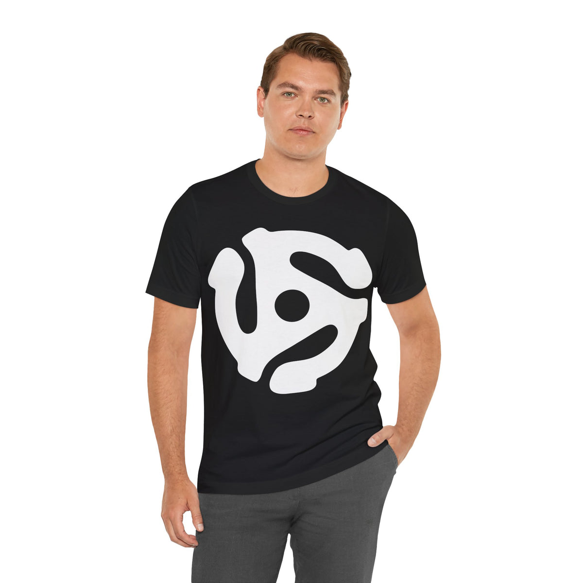 45rpm Record Adapter Large White