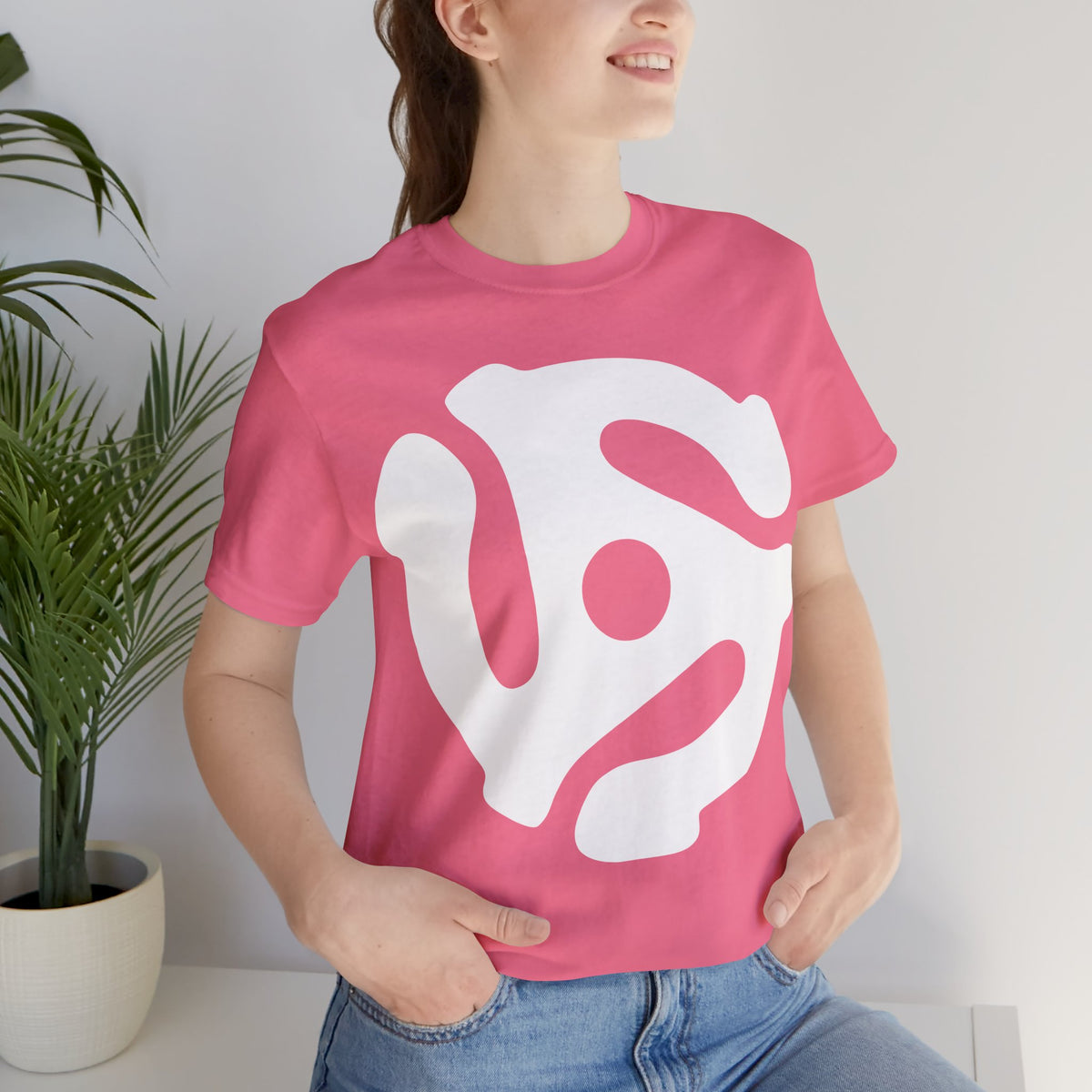 45rpm Record Adapter Large White