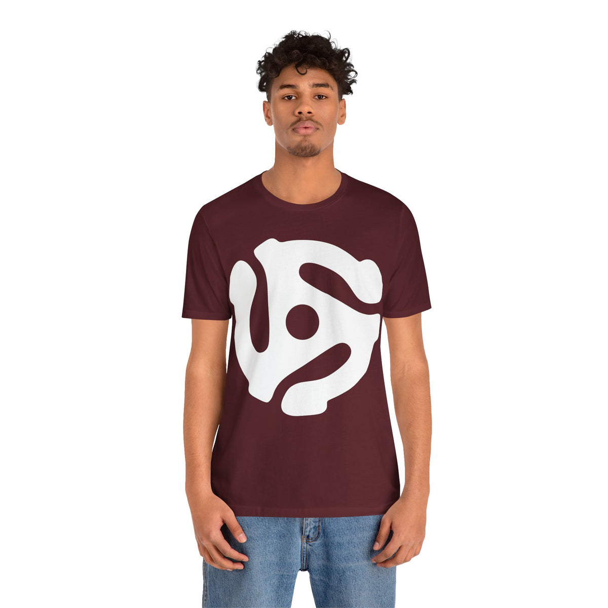 45rpm Record Adapter Large White