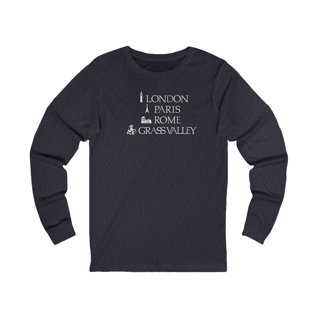 London Paris Rome Grass Valley Long Sleeve Tee