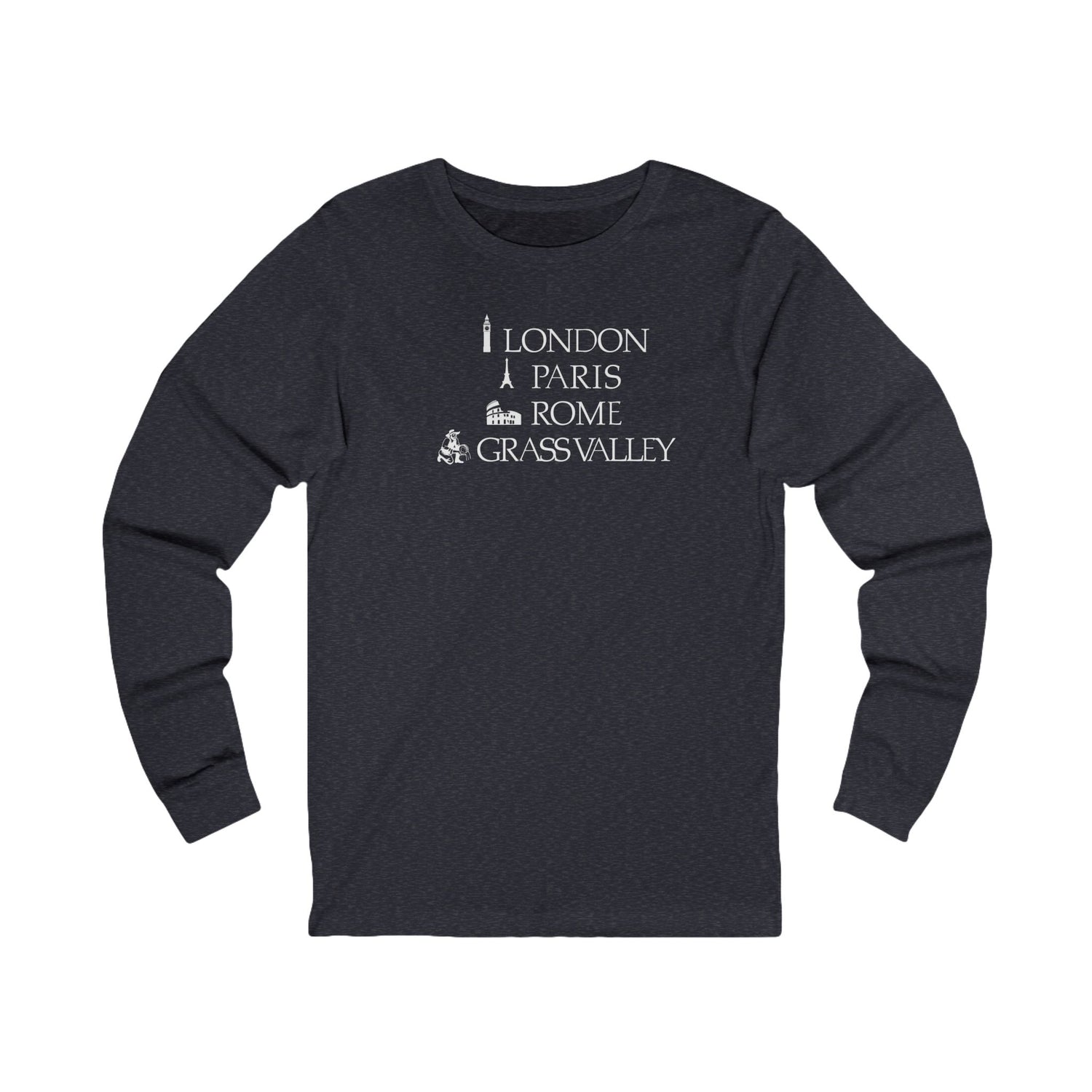 London Paris Rome Grass Valley Long Sleeve Tee