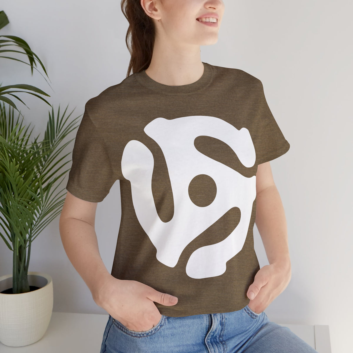 45rpm Record Adapter Large White