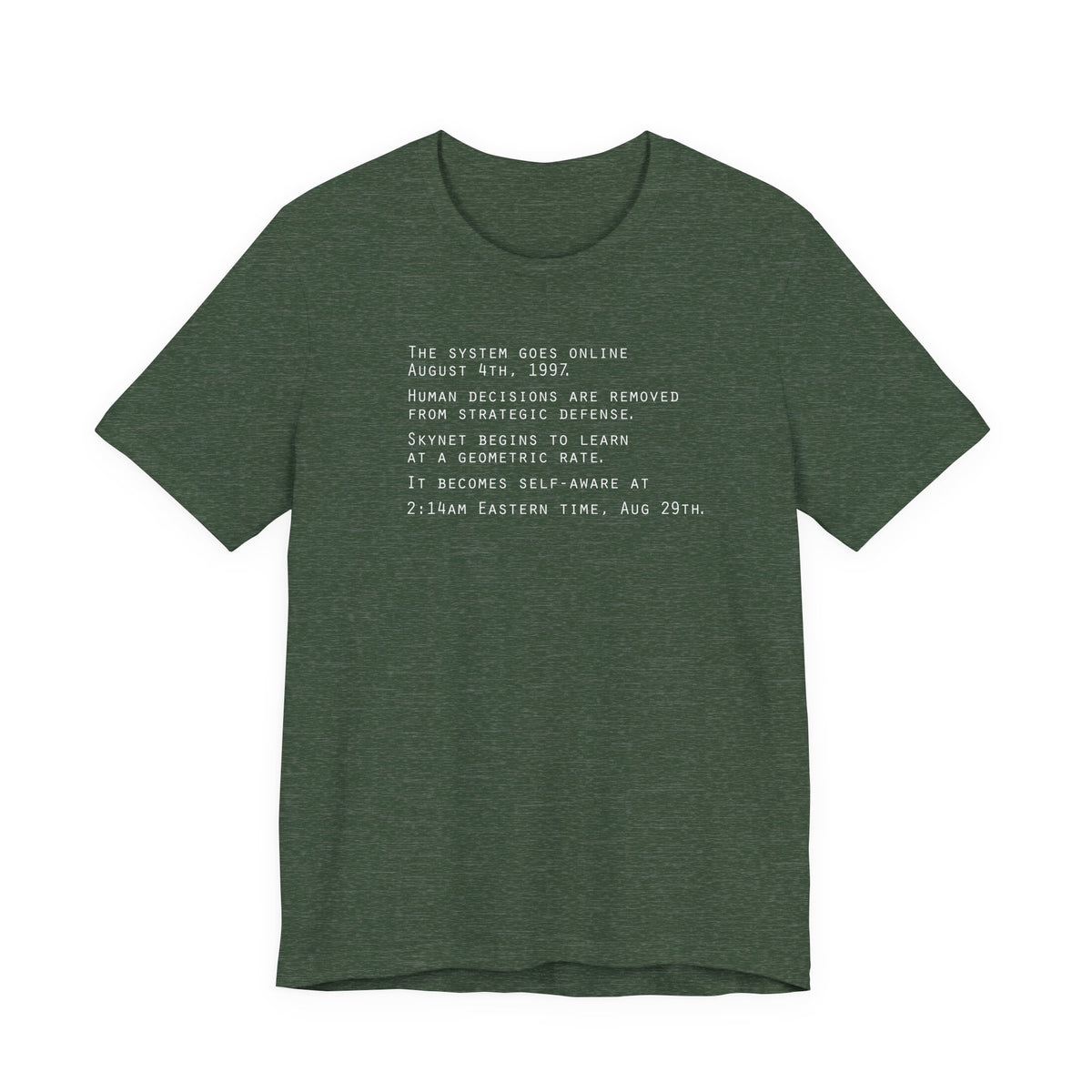 The system goes online Aug. 4, 1997 (Skynet)