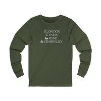 London Paris Rome Grass Valley Long Sleeve Tee