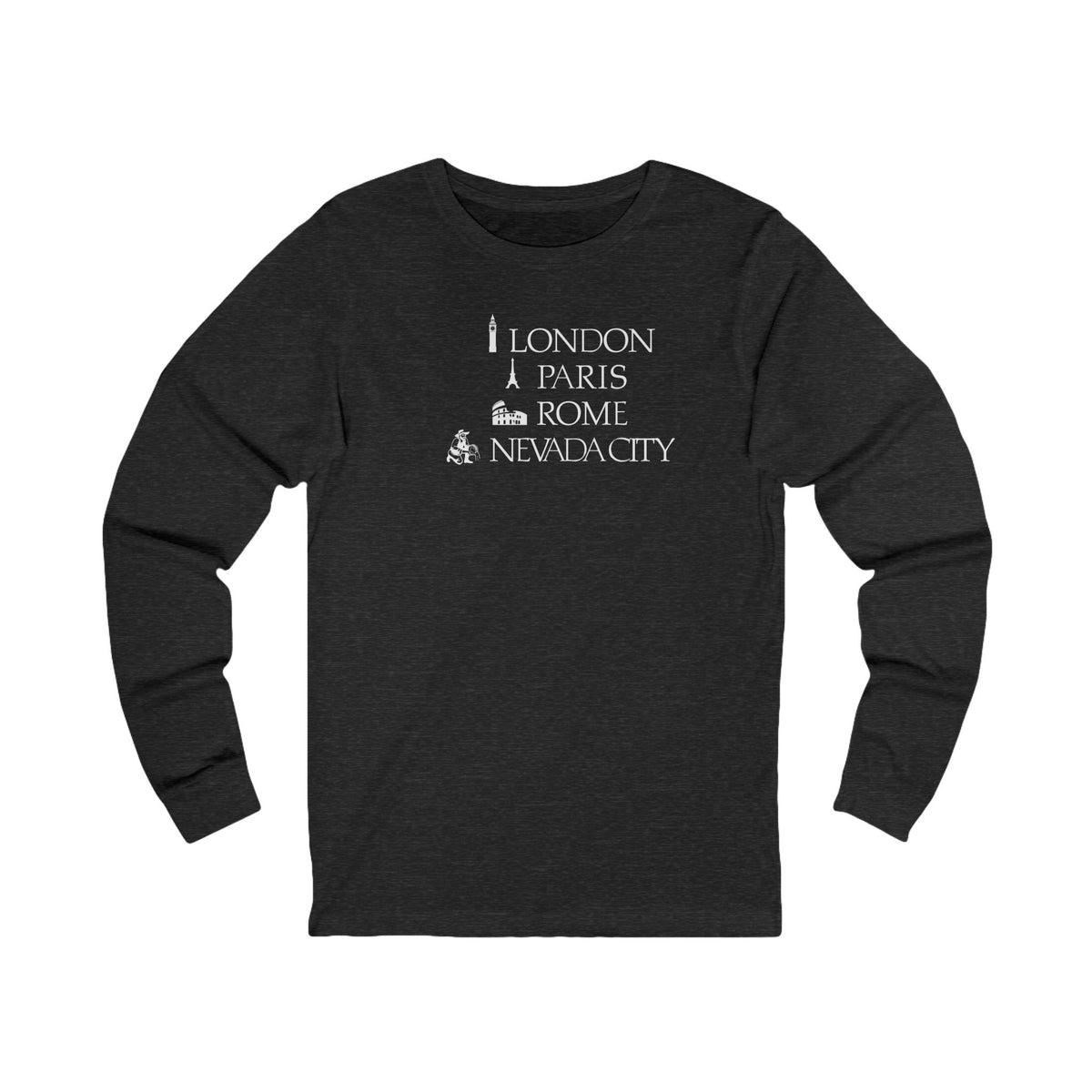 London Paris Rome Nevada City Long Sleeve Tee