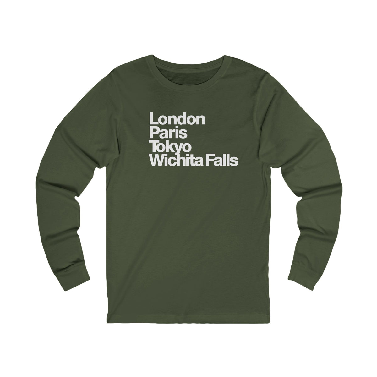 London Paris Tokyo Wichita Falls Long Sleeve TShirt
