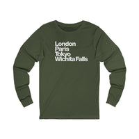 London Paris Tokyo Wichita Falls Long Sleeve TShirt