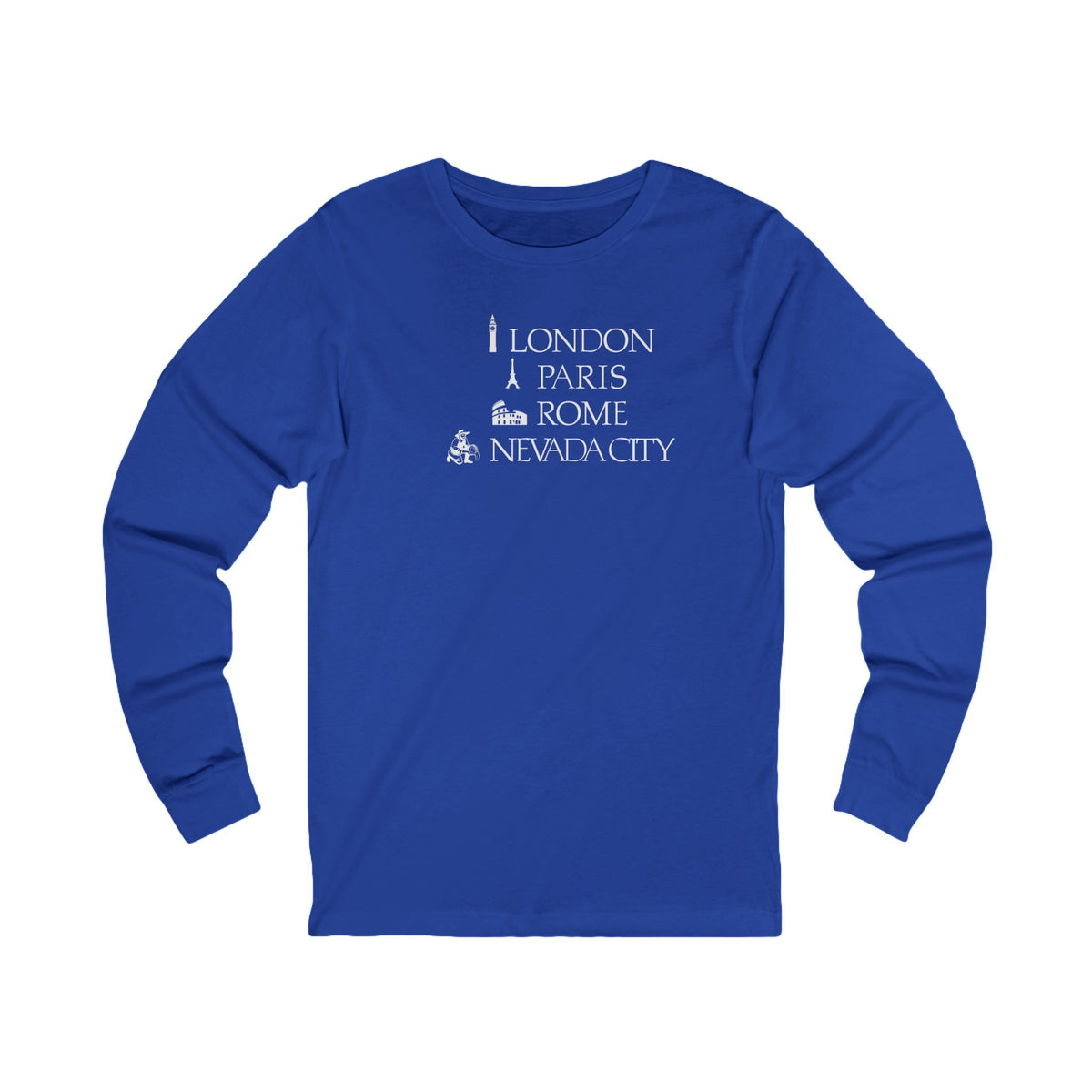 London Paris Rome Nevada City Long Sleeve Tee