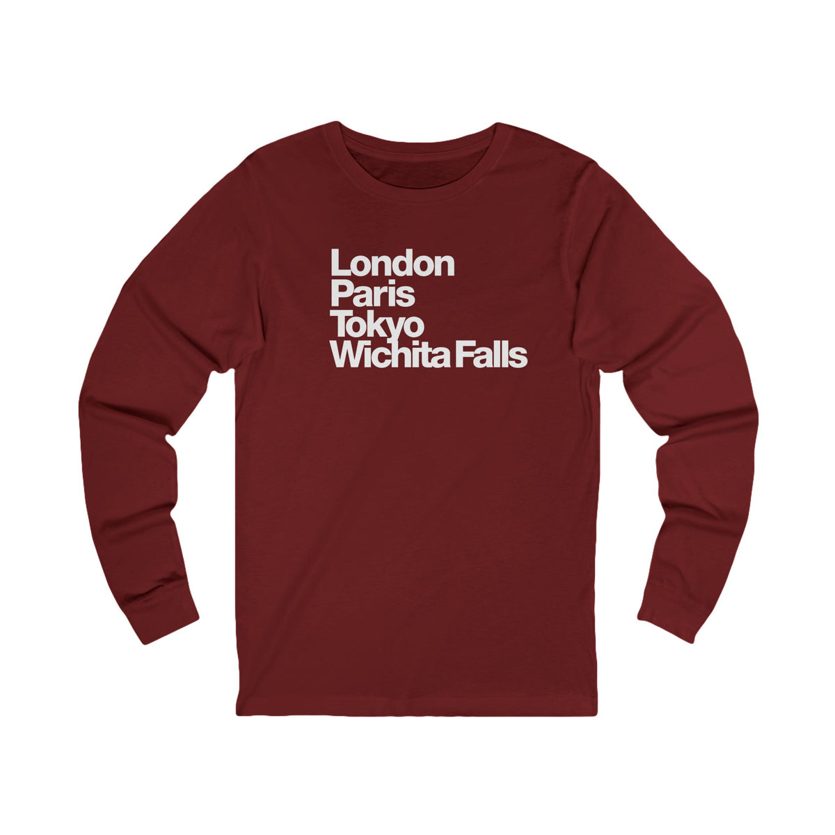 London Paris Tokyo Wichita Falls Long Sleeve TShirt