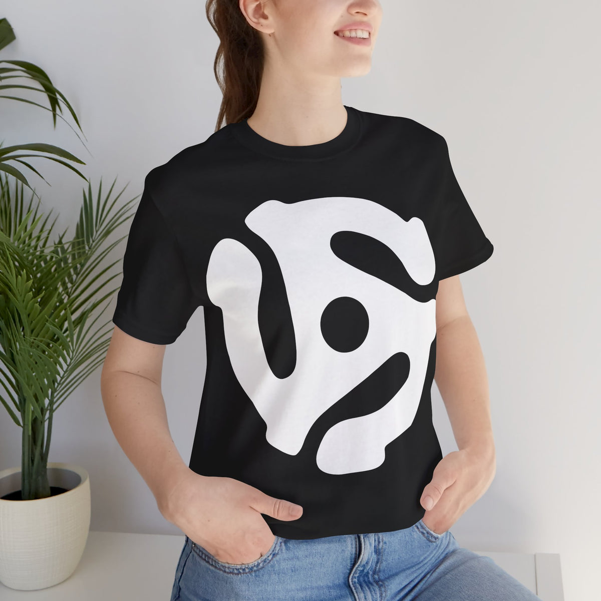 45rpm Record Adapter Large White