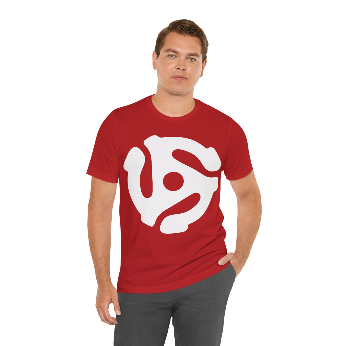 45rpm Record Adapter Large White