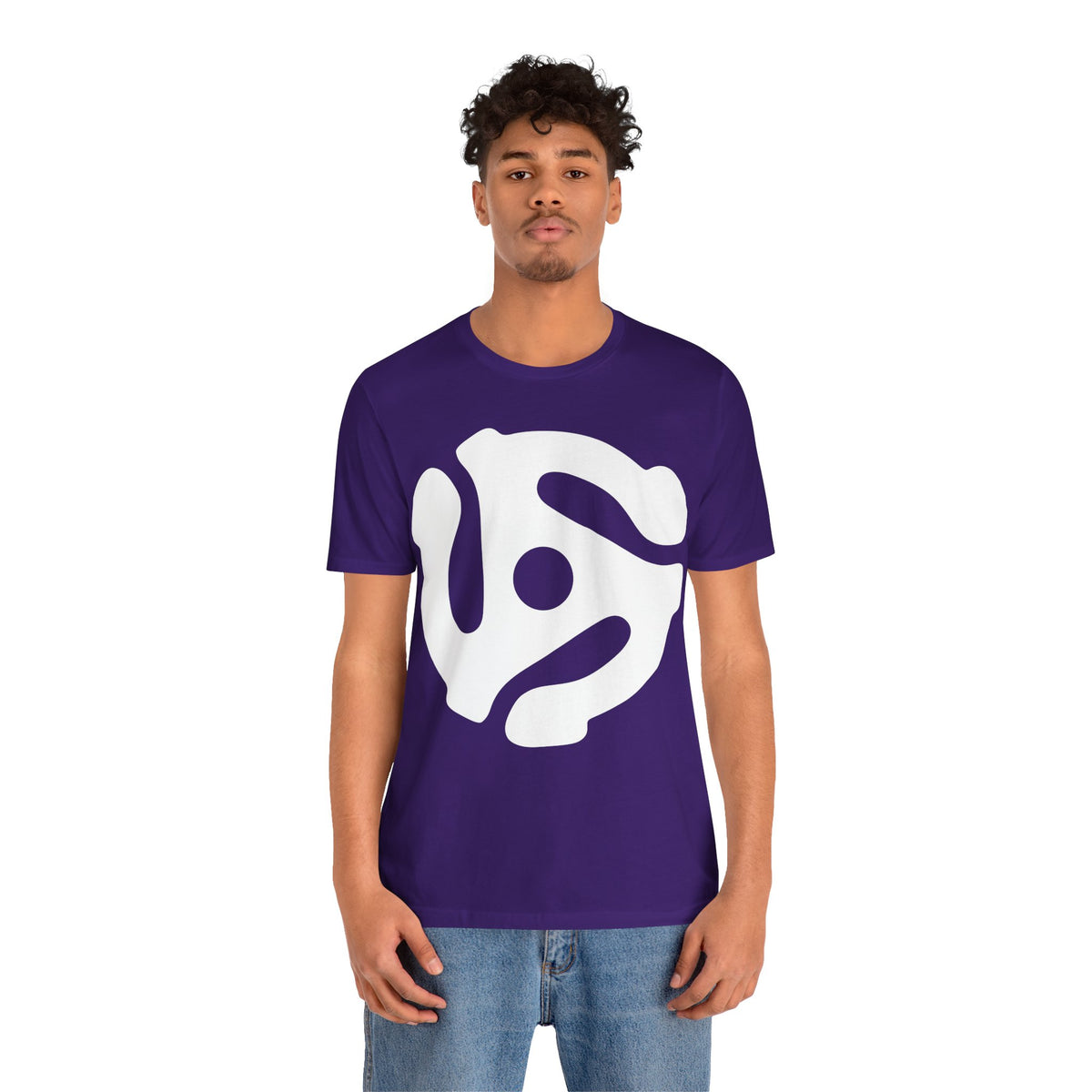 45rpm Record Adapter Large White