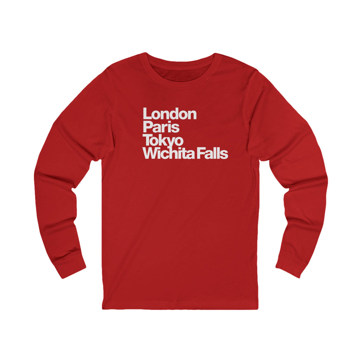 London Paris Tokyo Wichita Falls Long Sleeve TShirt