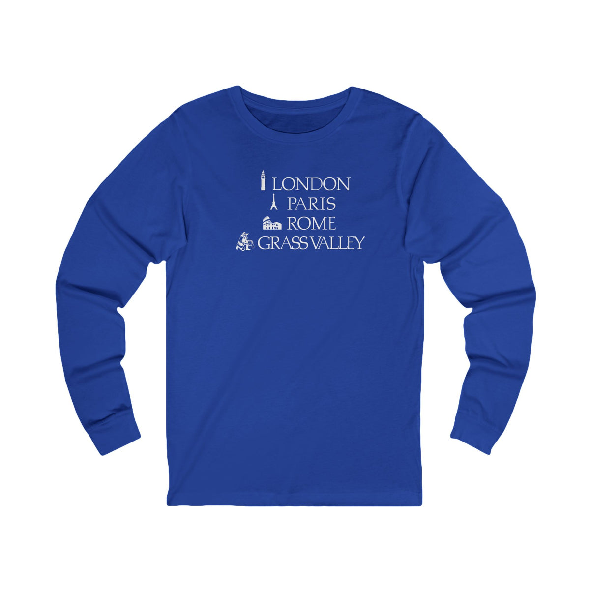 London Paris Rome Grass Valley Long Sleeve Tee