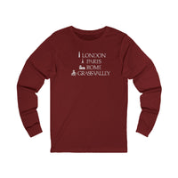 London Paris Rome Grass Valley Long Sleeve Tee
