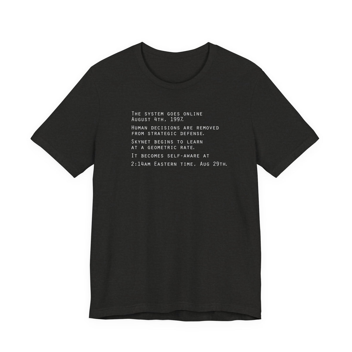 The system goes online Aug. 4, 1997 (Skynet)