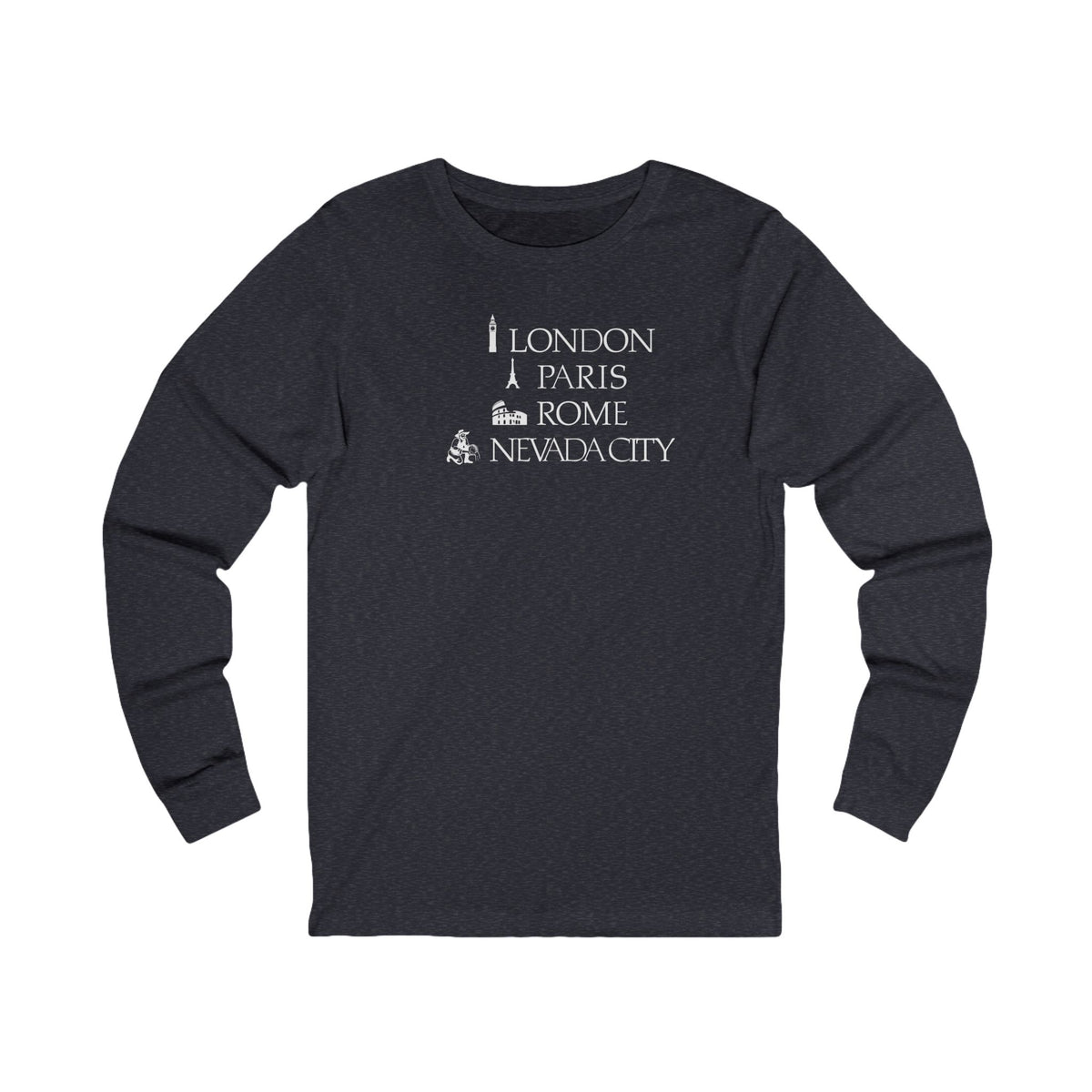 London Paris Rome Nevada City Long Sleeve Tee