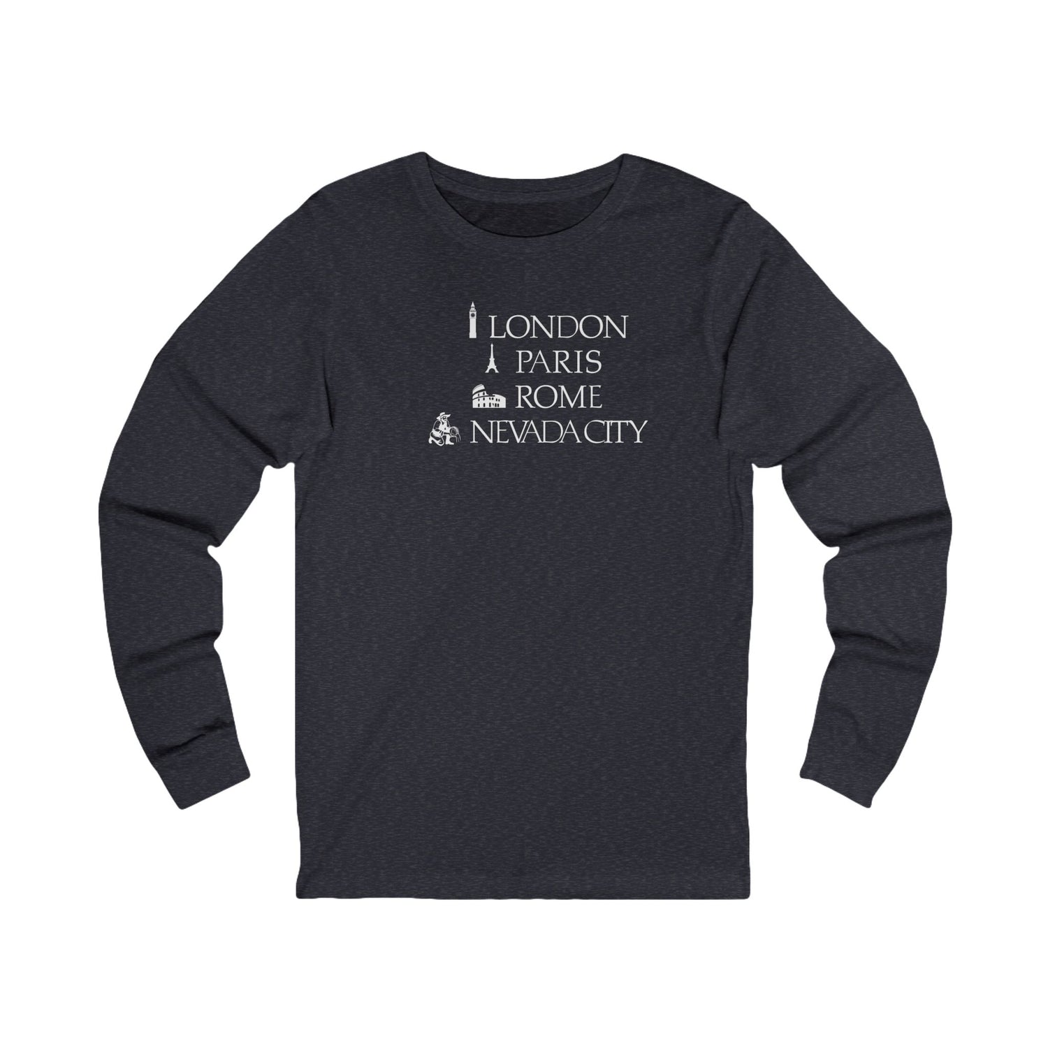 London Paris Rome Nevada City Long Sleeve Tee
