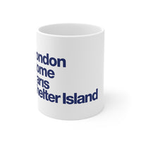 Shelter Island Mug • Navy on White