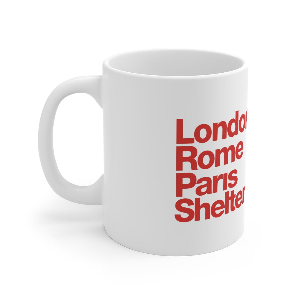 Shelter Island Mug • Red on White