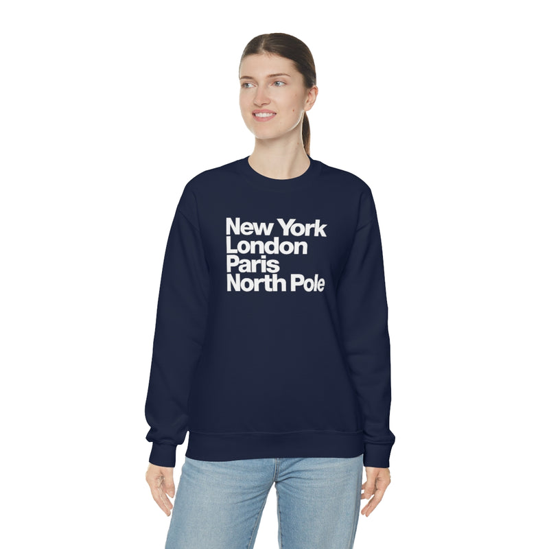 North Pole Adult Sweatshirt