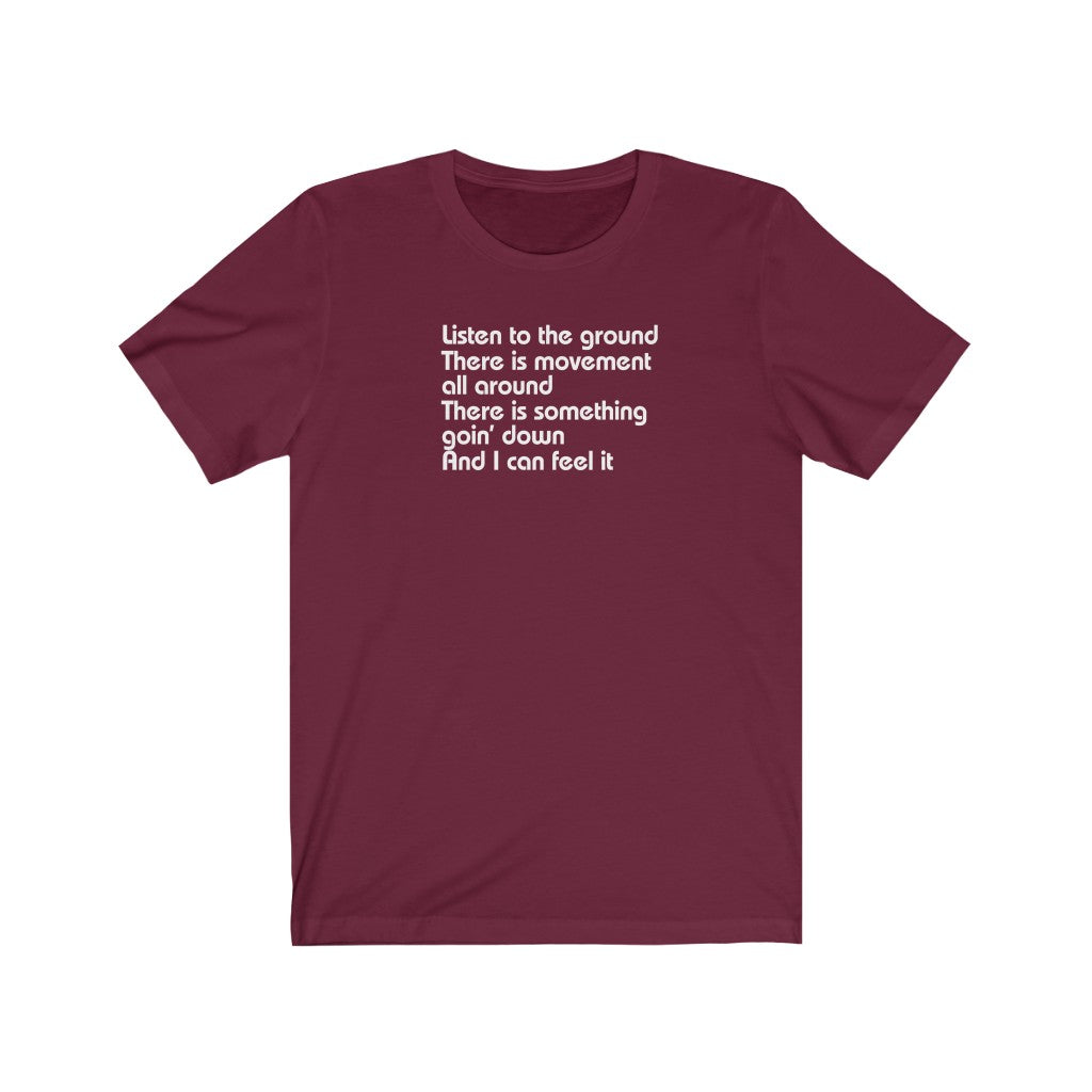 Listen to the ground, there is movement all around [LY1]